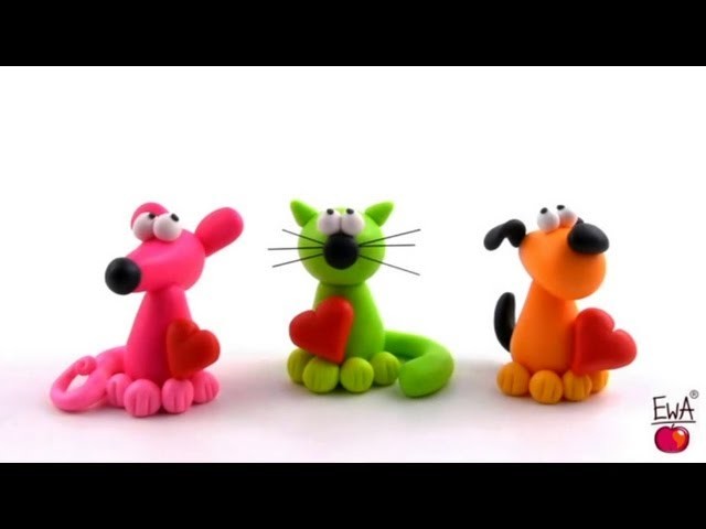 LET'S CLAY. How to make polymer clay PETS easily.