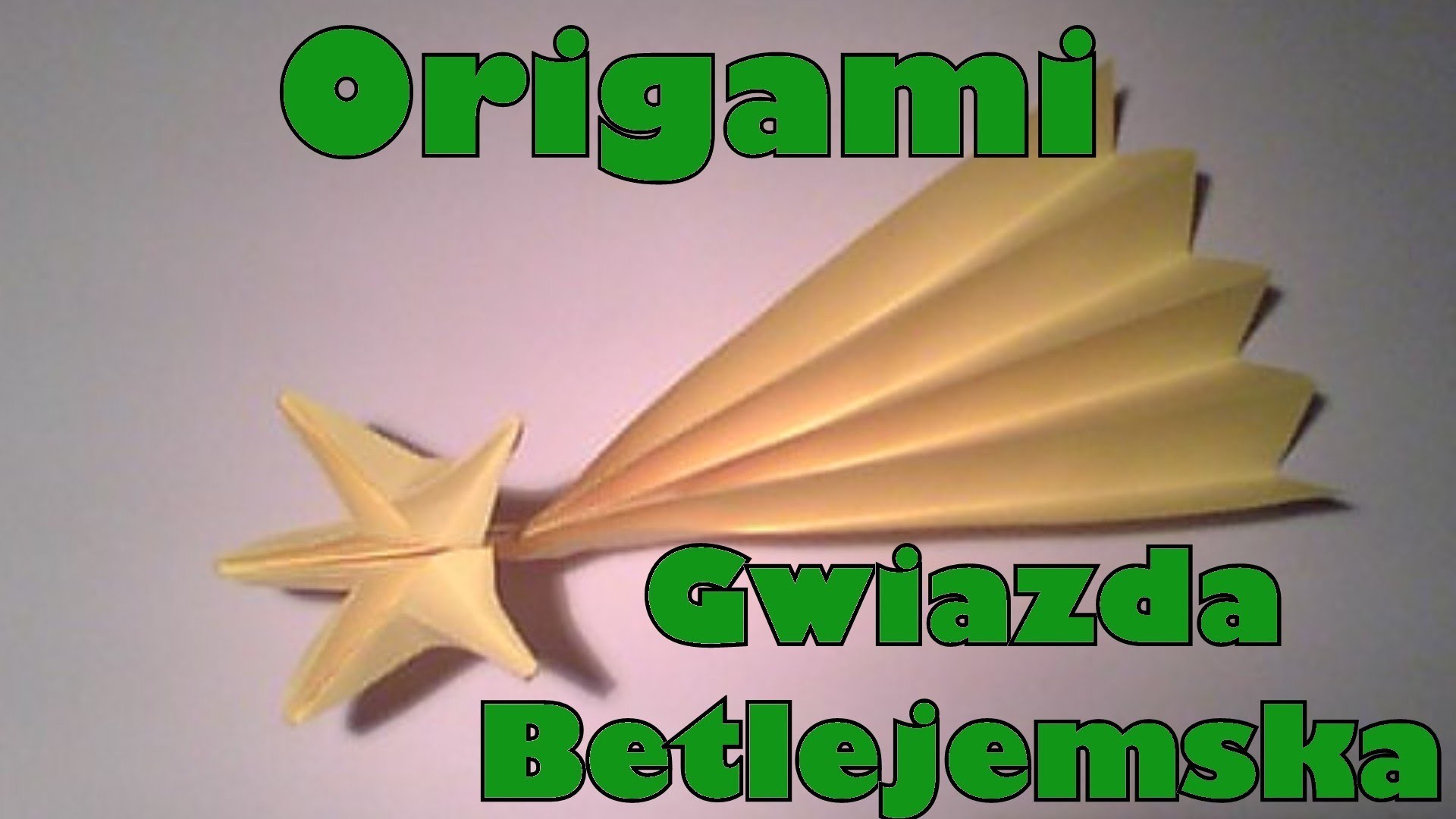 Origami - Gwiazda betlejemska