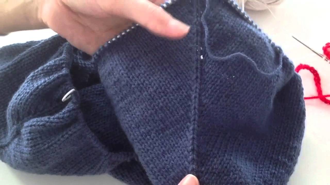 Sweter robiony od góry cz. 5
