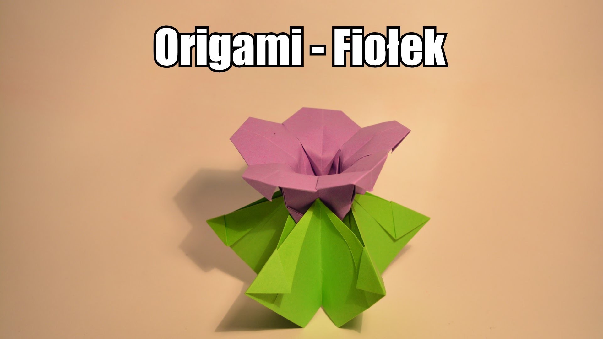 Origami - Fiołek (DZIEŃ MAMY CZ.2)