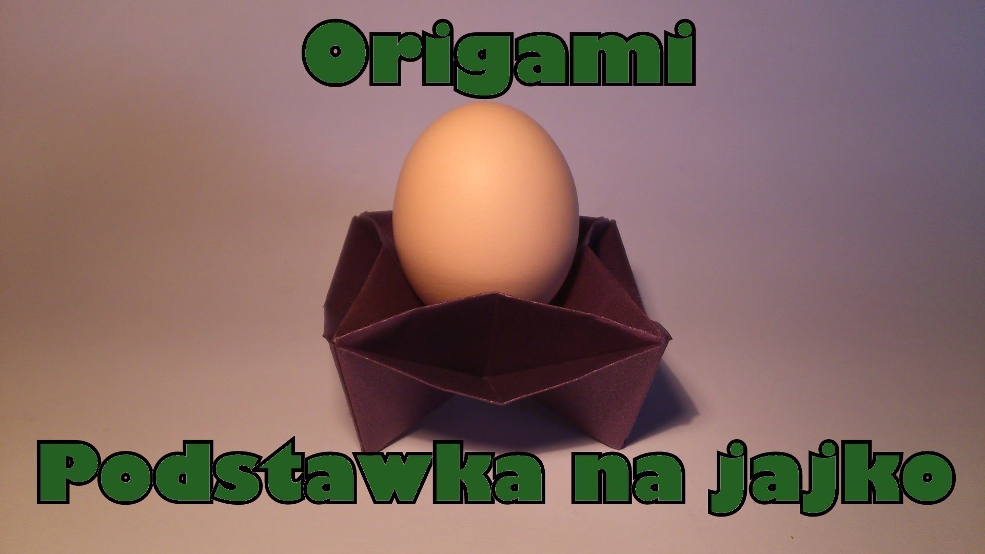 Origami - Podstawka na jajko