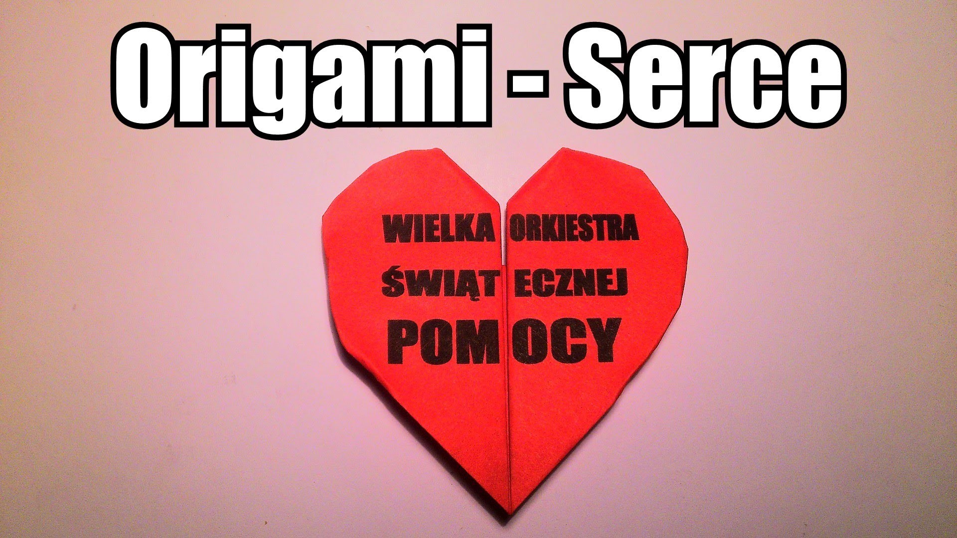 Origami - Serce (WOŚP)