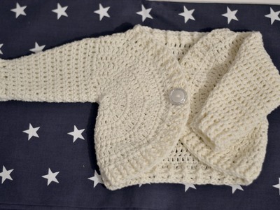 Tutorial wiosenny sweterek na szydełku każdy rozmiar - sweater baby crochet