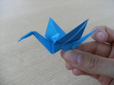 3D origami - paper crane - (how to make)