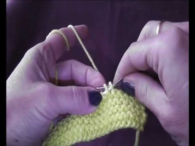 Knitting Stricken - Abketten durch Zusammenstricken. Dzierganie: zakonczenie robotki