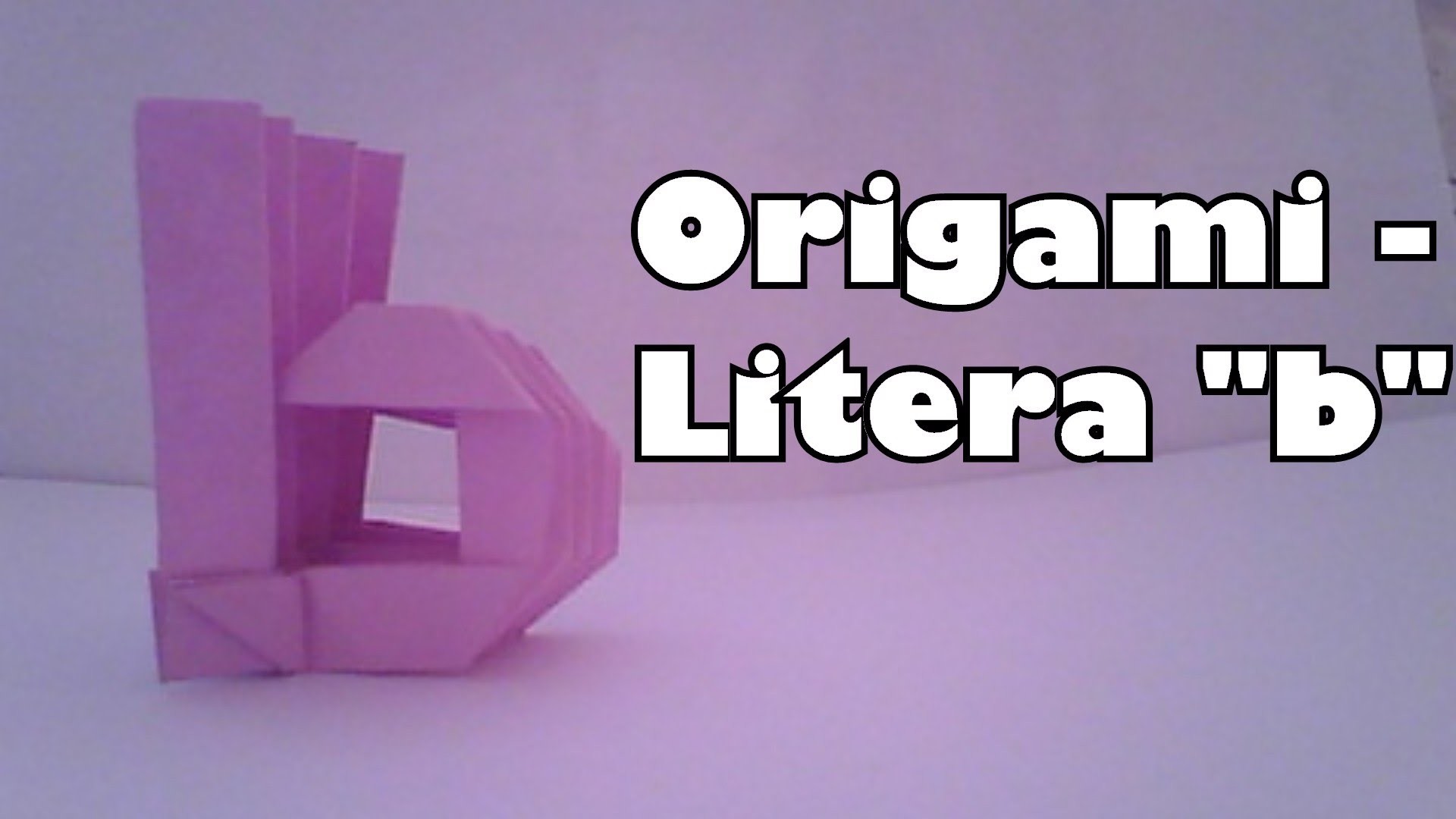 Origami - Litera "b"