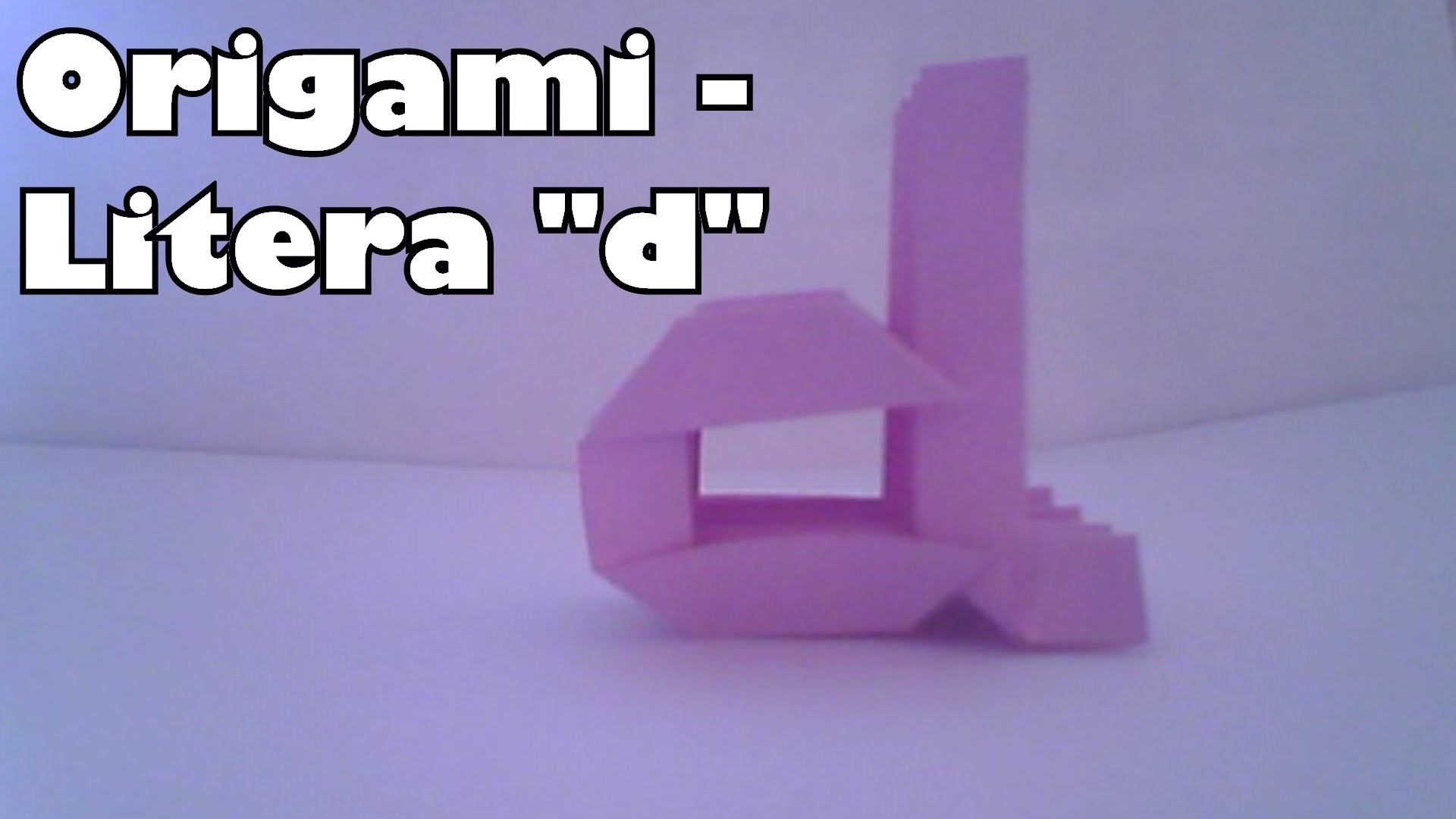 Origami - Litera "d"