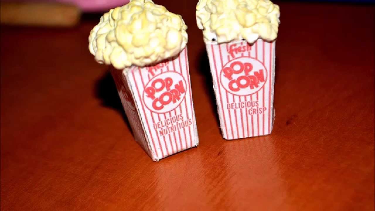 Popcorn -Polymer clay.Popcorn z modeliny