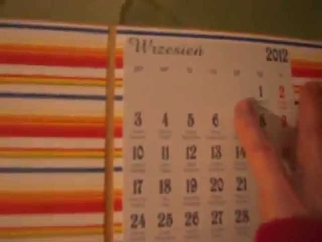Scrapbooking- scrapoalbum-kalendarz- Jadwiga Kluczyńska