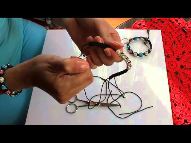 Kurs - jak zrobić bransoletkę shamballa tube,rurke,tunel (How to Make A Shamballa tube Bracelet)