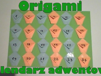 Origami - Kalendarz adwentowy