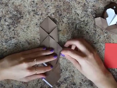 Origami: Miś trzymający serce #4