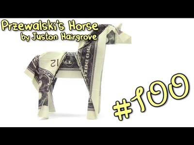 Origami Money Horse  Przewalski's by Juston Hairgrove  - Yakomoga dollar Origami tutorial