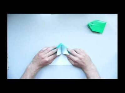 Origami - Skaczaca zaba (jumping frog)