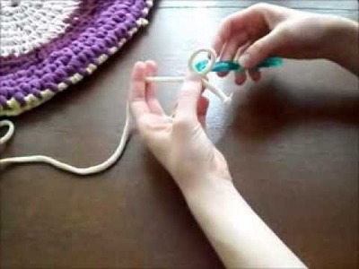 Szydełkowanie - Lekcja pierwsza- jak zrobić łańcuszek i kółko