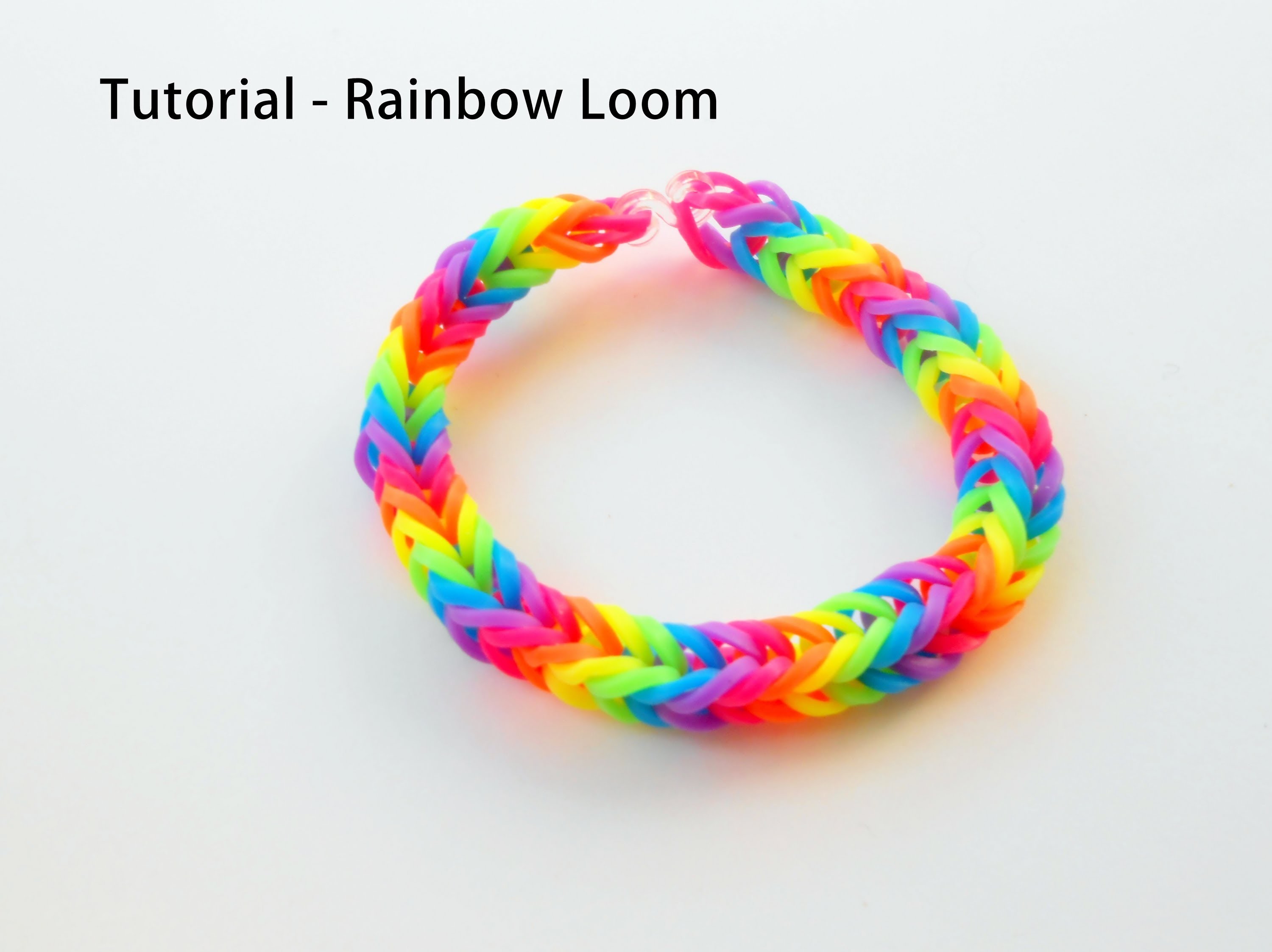Tutorial na bransoletkę Rainbow Loom - fishtail