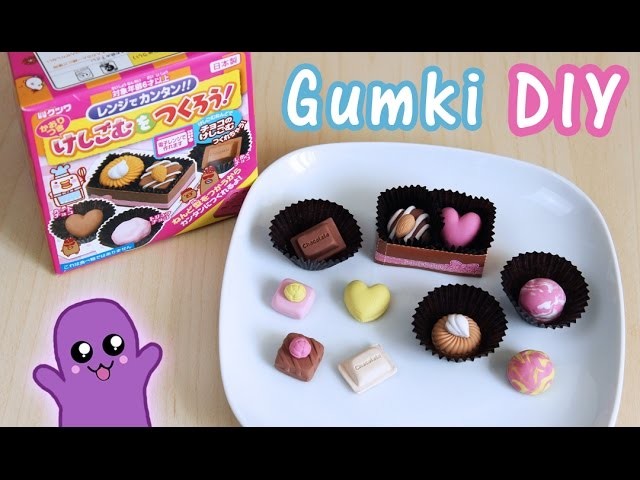 Gumki do ścierania DIY czekoladki - Kutsuwa eraser kit