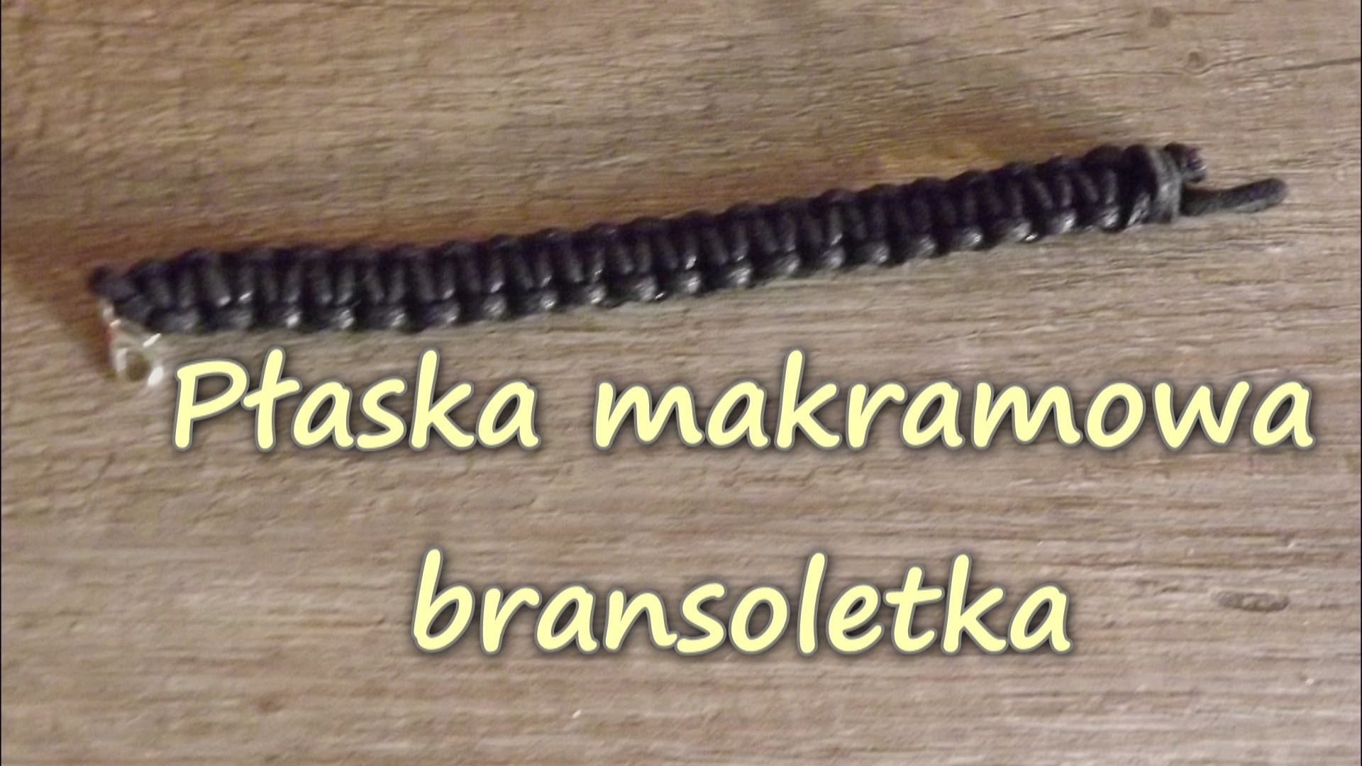 Płaska Makramowa bransoletka - Makrama