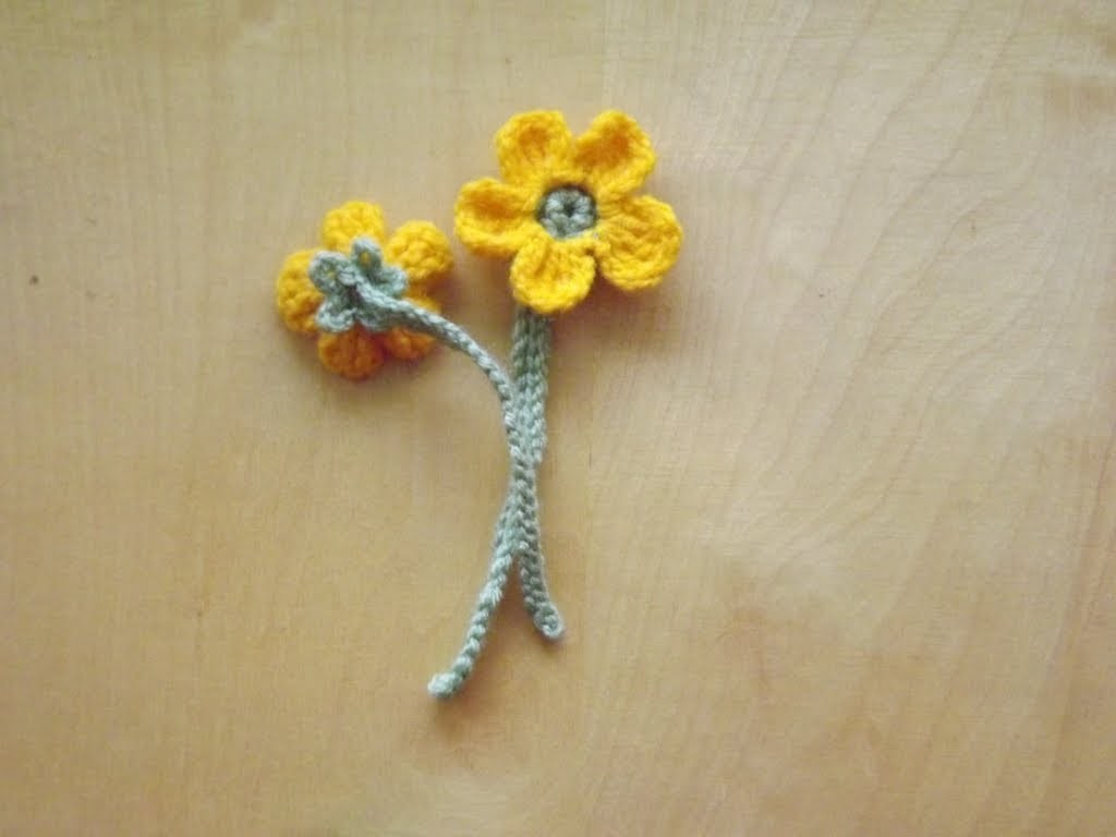 Kwiat jaskier -  szydełkowanie bez tajemnic