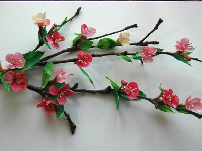 Twist Art flowers # Kwiaty z papieru   kwitnąca jabłoń  DIY
