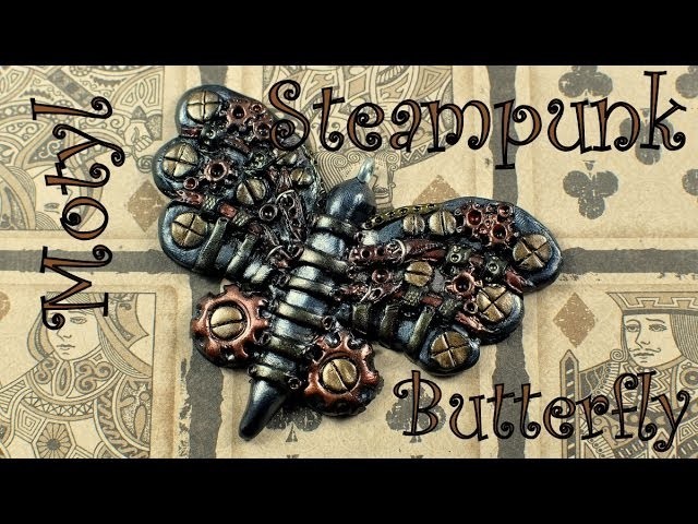 Steampunk charm: butterfly. motyl [TUTORIAL]