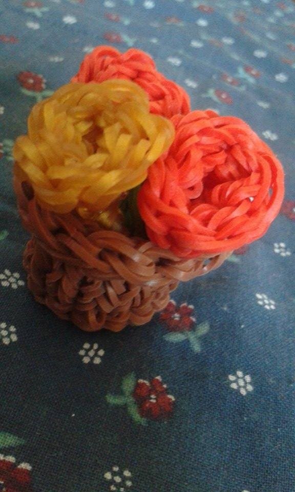 Rainbow Loom - Bukiet kwiatów :)