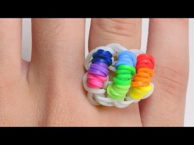 Prosty instruktaż jak zrobić pierścionek z gumek Rainbow Loom