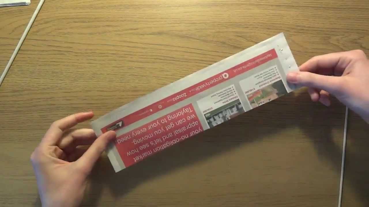 Jak skręcać białe rurki z gazety - papierowa wiklina