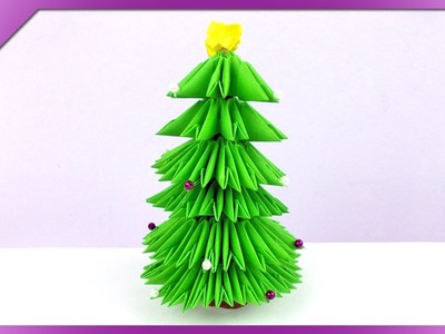 DIY Choinka, modułowe origami. Modular origami Christmas tree (+ENG Subtitles) - Na szybko #149