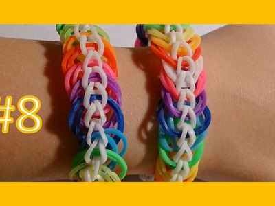 LEKCJA #8 - Gumki Rainbow Loom - MatyldaTV - bransoletki z gumek - podwójny łańcuch. double chain