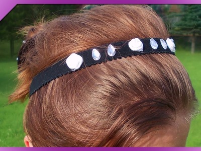 DIY Ozdoba do włosów, opaska. Hair ornament, headband (+ENG Annotations) - Na szybko #23