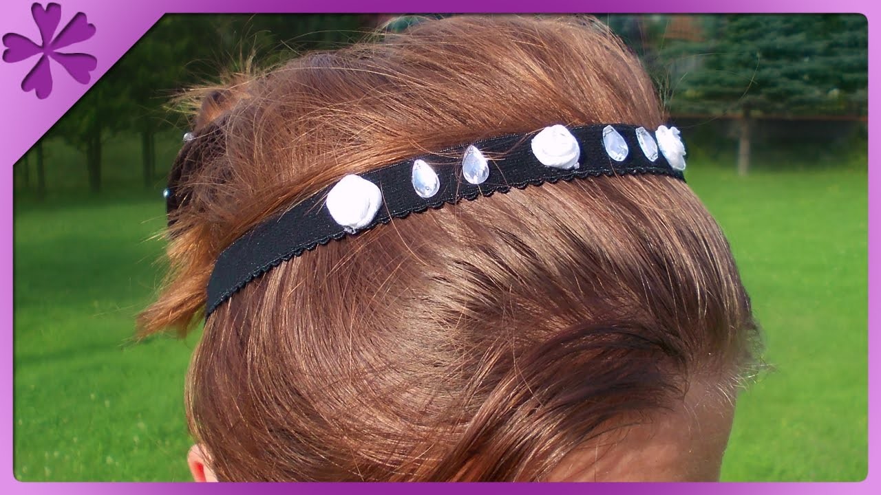 DIY Ozdoba do włosów, opaska. Hair ornament, headband (+ENG Annotations) - Na szybko #23