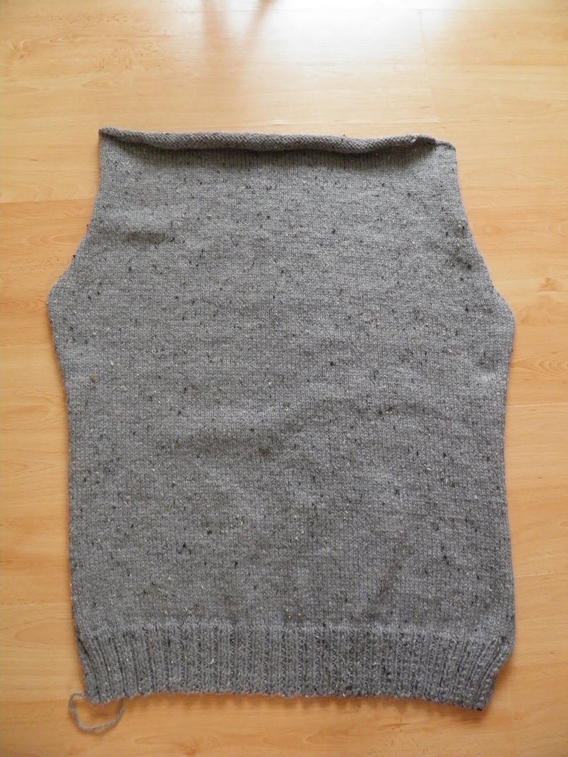 Sweter męski na drutach part 1 jak zrobić tył
