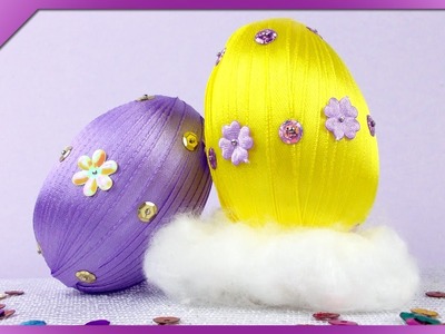 DIY Pisanki z tasiemki. Ribbon Easter Eggs (+ENG Annotations) - Na szybko #70