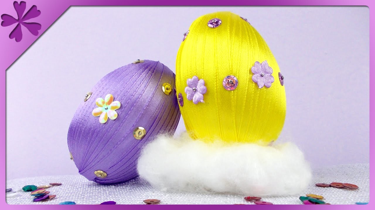DIY Pisanki z tasiemki. Ribbon Easter Eggs (+ENG Annotations) - Na szybko #70