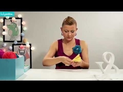 Jak zrobić pompon na baby shower, urodziny - DIY