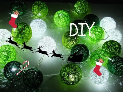 Idą Święta #pomysł na prezent DIY. Cottonballs lights