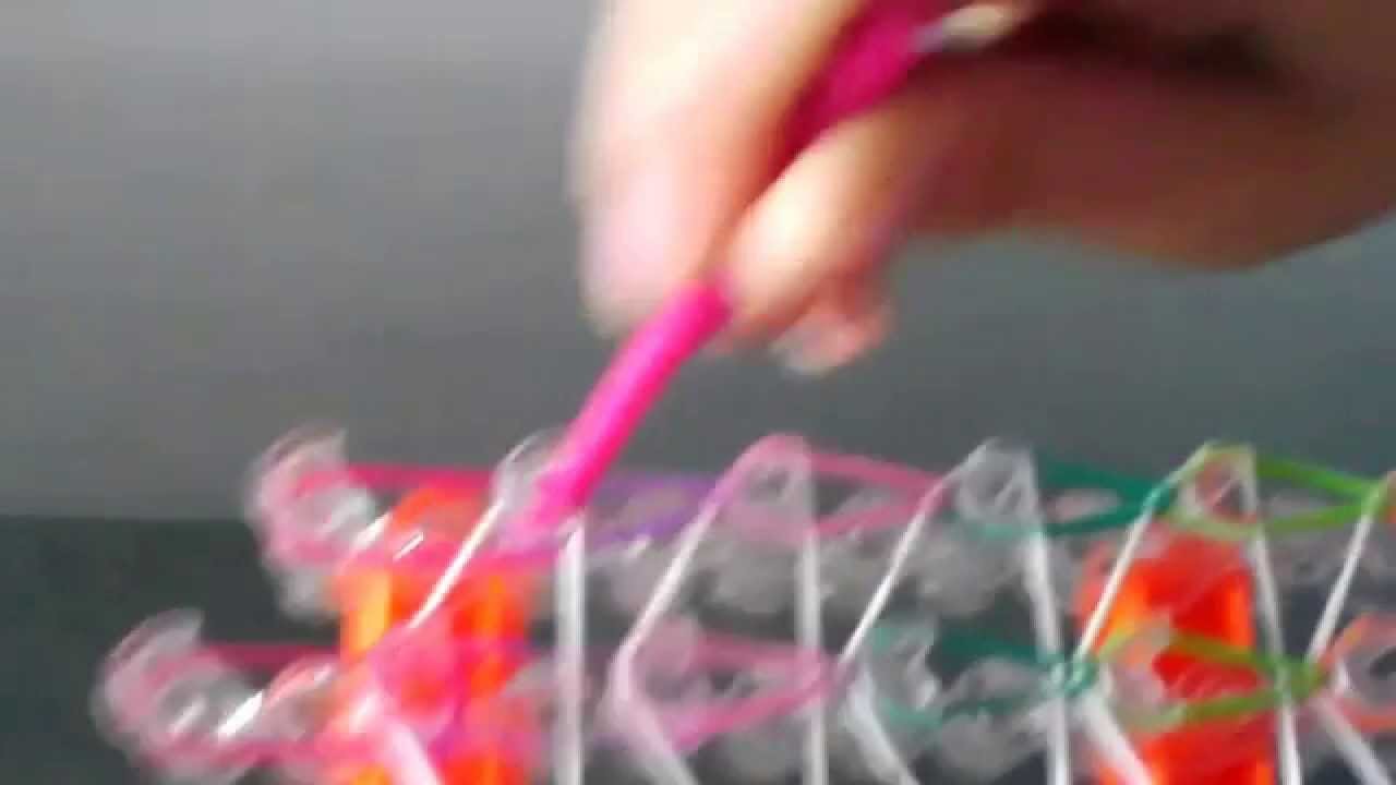 Jak zrobic bransoletke kolorowa z gumek