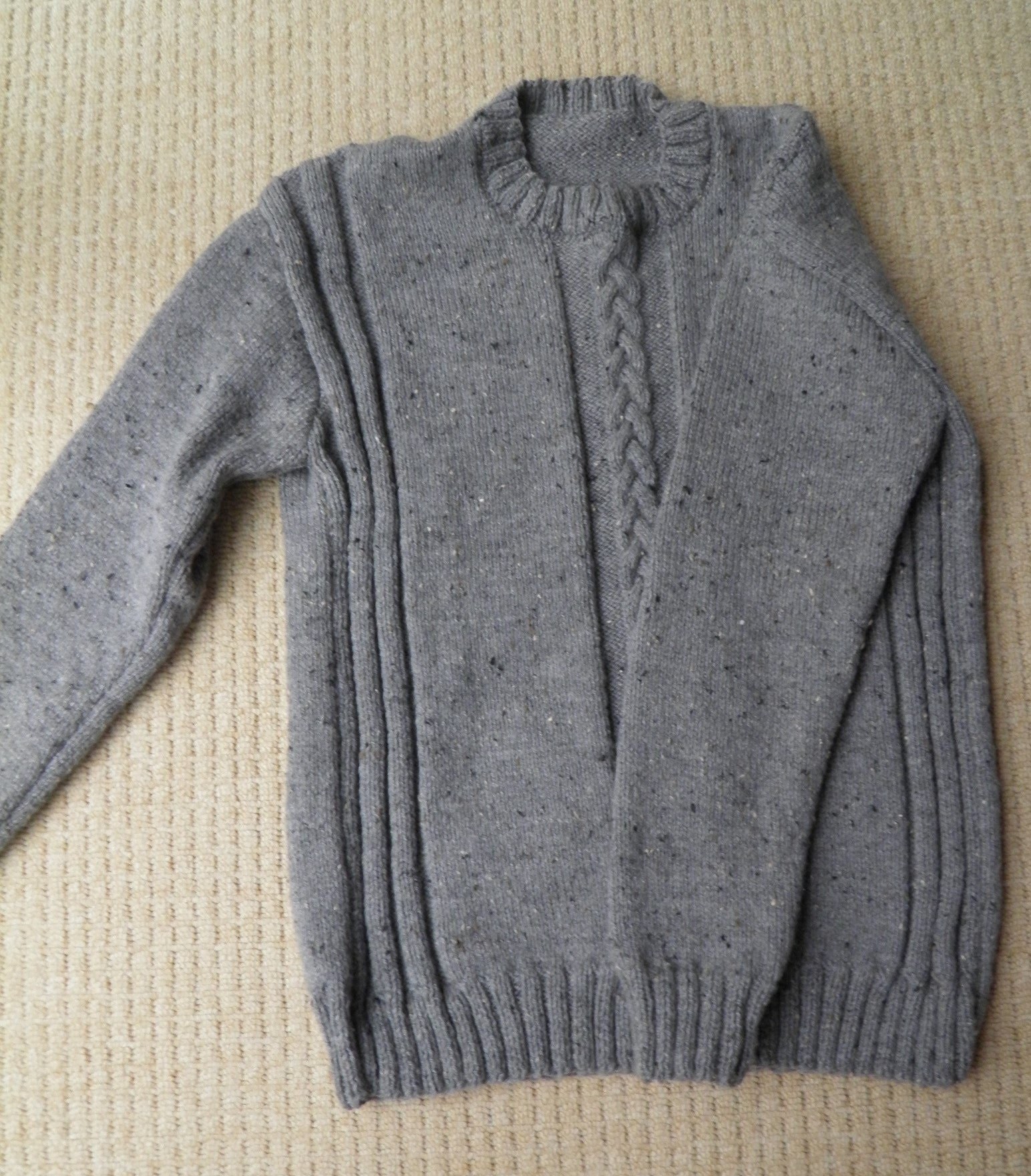 Sweter męski na drutach part 4 rekaw