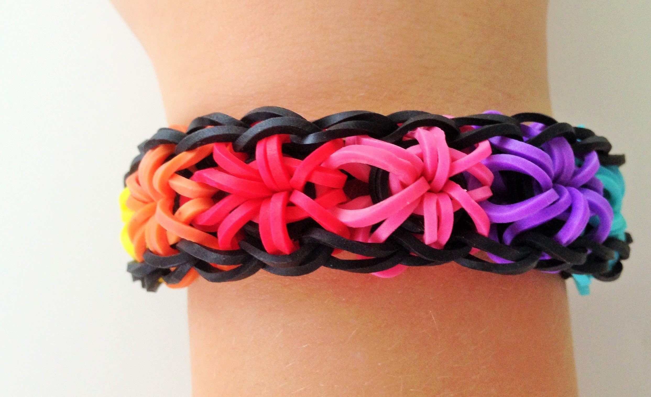 Rainbow Loom "Gwiezdna bransoletka"