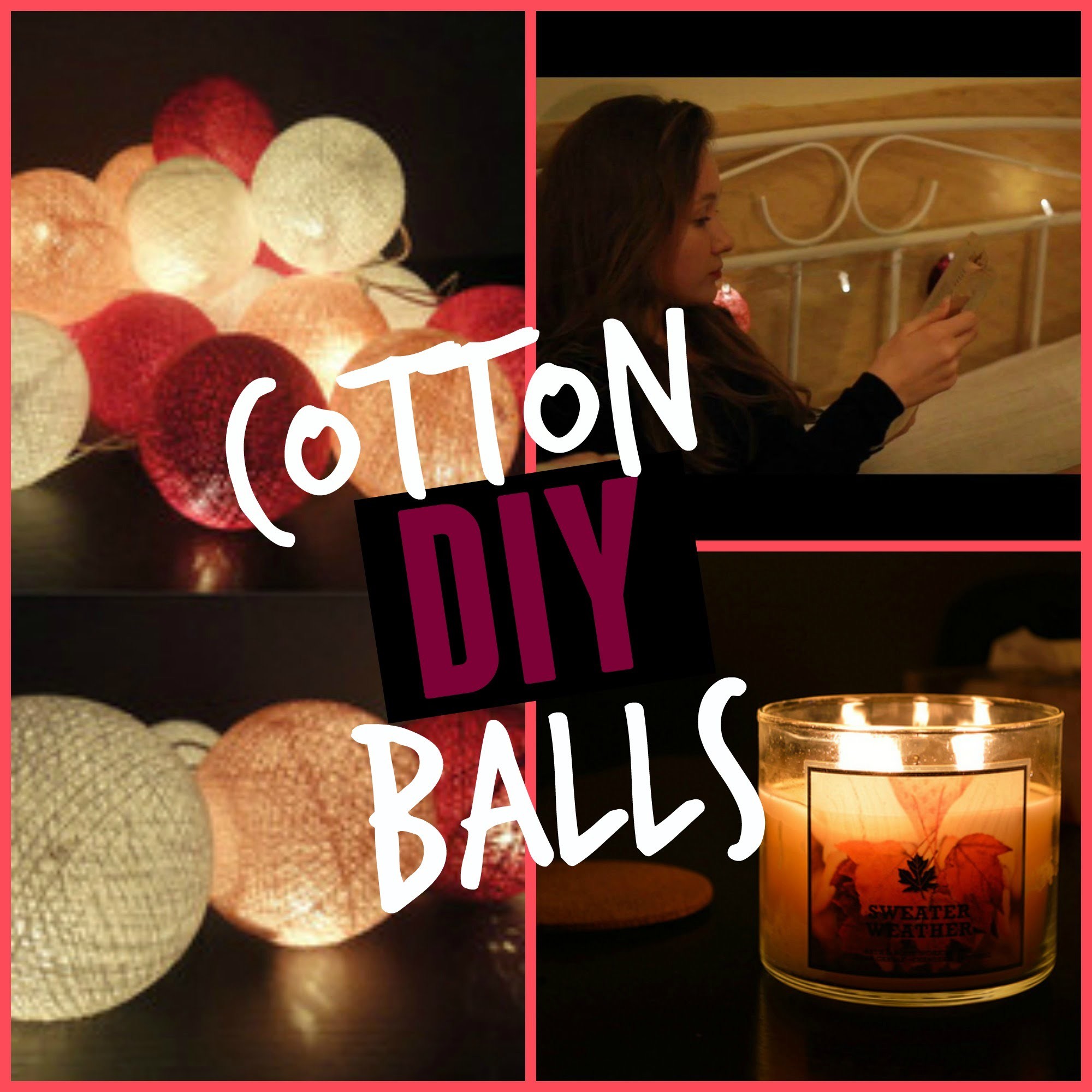 Cotton Ball Lights DIY ♡ Zrób to sam