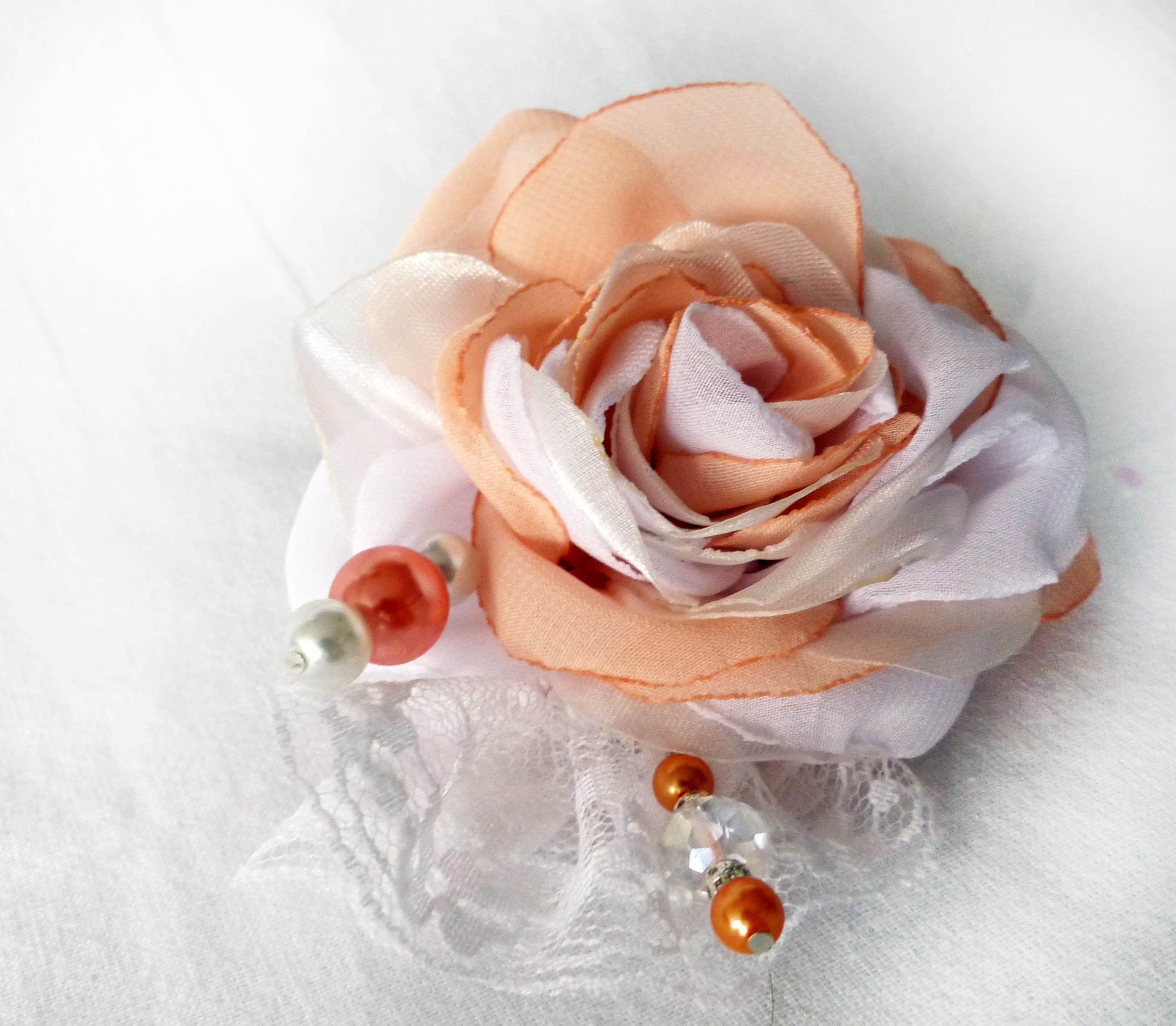 How to make fabric rose jak zrobić róża z materiału satynowa Роза из Ткани DIY tutorial satin flower