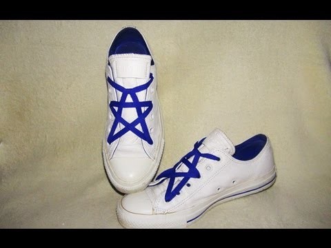 Jak w oryginalny sposób zasznurować buty - pentagram