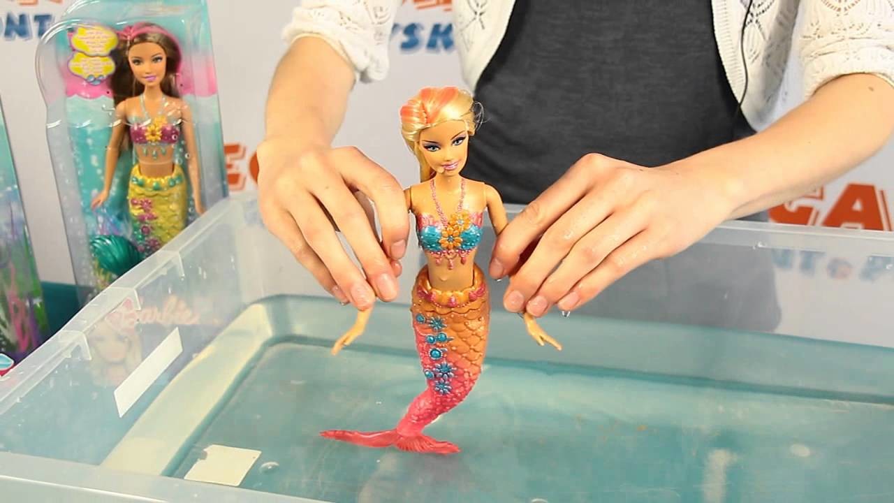 Syrena zmieniająca kolor - Kolorowa Syrenka - Barbie - www.MegaDyskont.pl - sklep z zabawkami