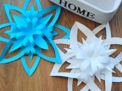 Jak zrobić trójwymiarową śnieżynkę z papieru. How to make a 3D Paper Snowflake