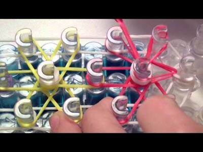Instrukcja po polsku jak zrobić bransoletkę z gumek - wzór "starburst" - Rainbow Loom