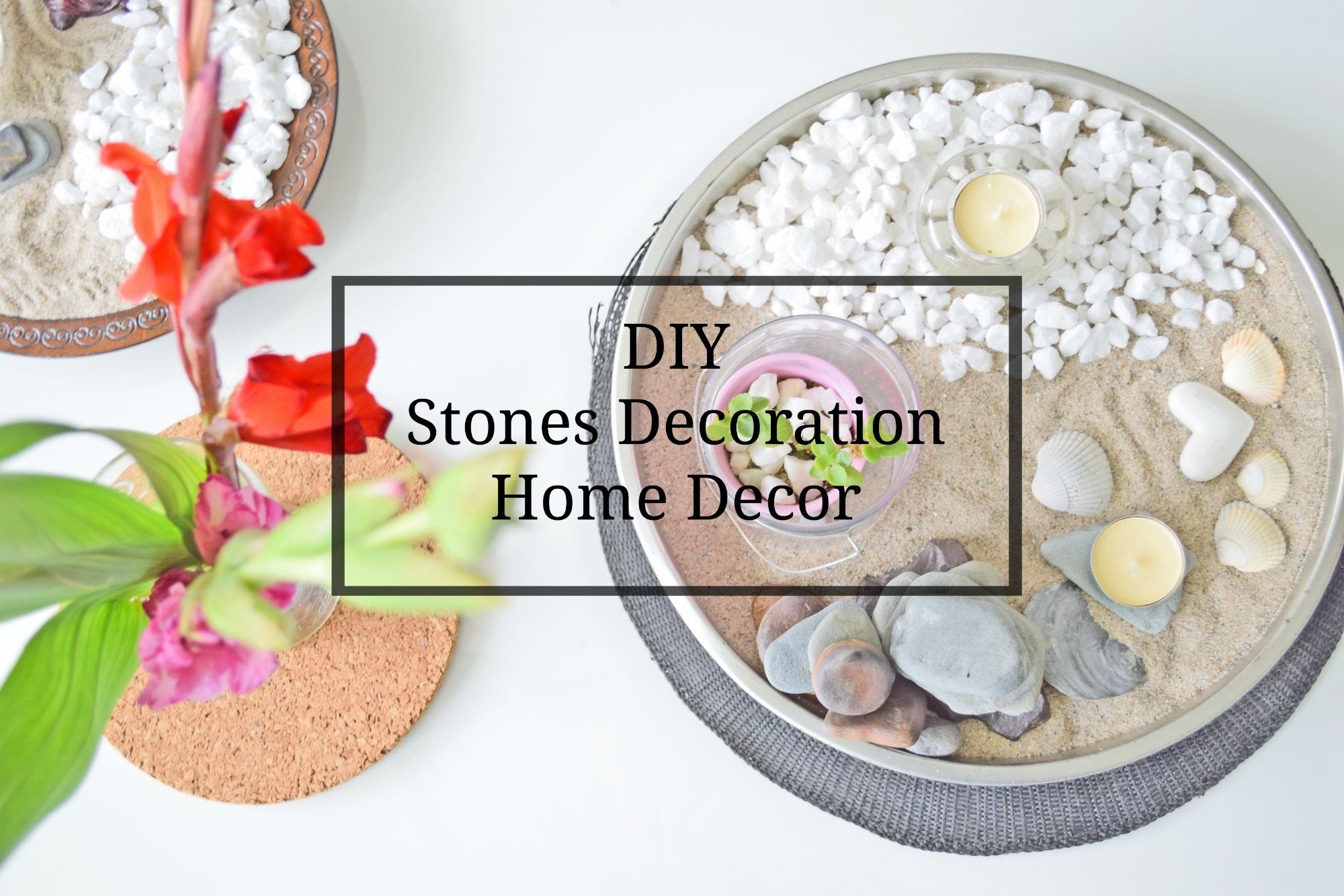 DIY - stones decoration - HOME DECOR!  Dekoracje z kamieni. Zrob to sam