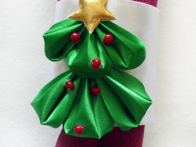 DIY, christmas, xmas decoration, tie napkin holder, serwetnik, święta, boże narodzenie, dekoracje,