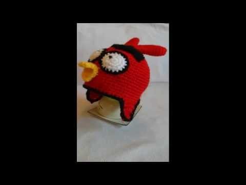 Czapka angry birds. simple crochet beanie. szydełkowa czapka dla dziecka