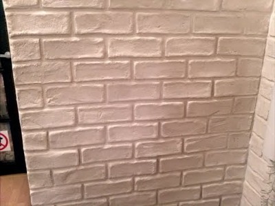 Jak zrobić imitację cegieł na ścianie za pomocą goldbandu DIY ( faux brick wall)